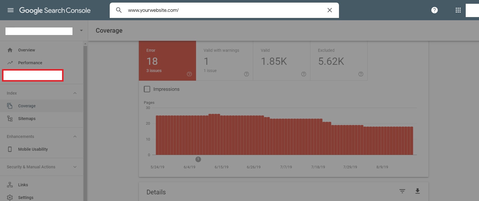 Google Search Console URL Inspection Tool